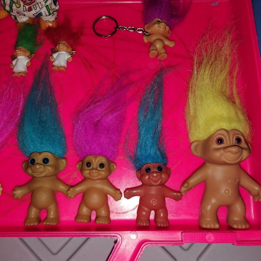 Vintage Troll Dolls‎ 90s Russ VTG Trolls  Lot Of 13 Angels Keychain Shorts
